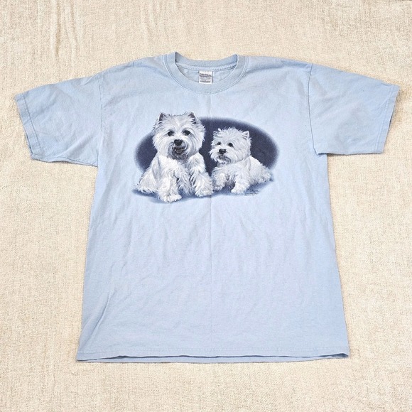 American Vintage Other - Vintage Westie West Highland Westie Terrier 90s T-shirt Large  Linda Picken Art
